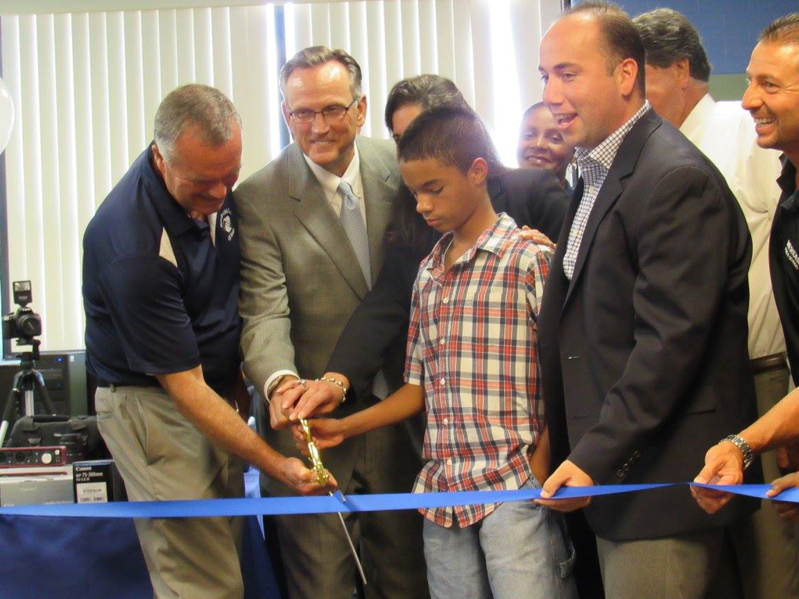 The ribbon cutting